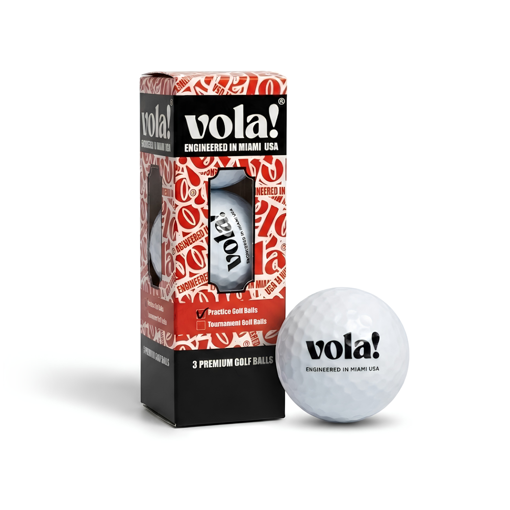 Hộp 3 bóng golf 2 lớp vola! và quả bóng, tick Practice Golf Balls